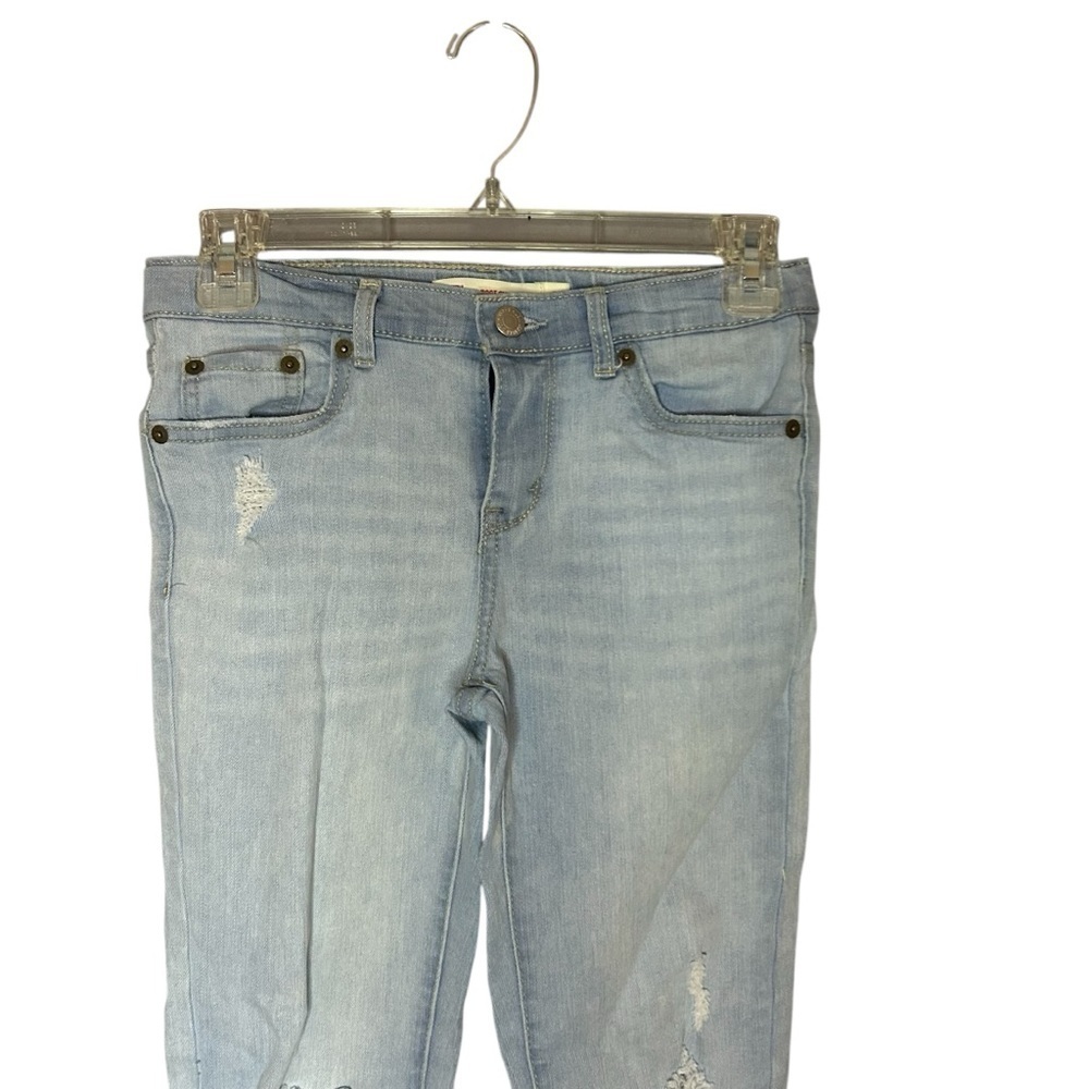 Levi's Light Blue Girls Bootcut Jeans distressed size 10